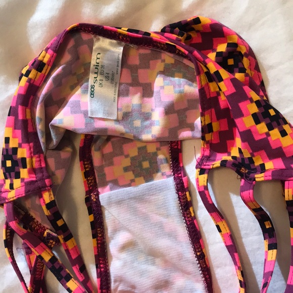 ASOS swim strappy geometric bikini set - Picture 5 of 6